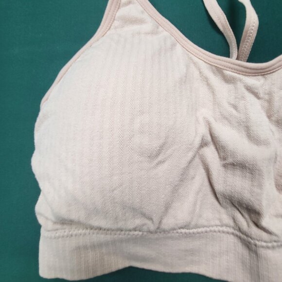 NWOT Set of three Danskin brand bralettes in cream, tan, and stone EUC size L - Picture 13 of 16